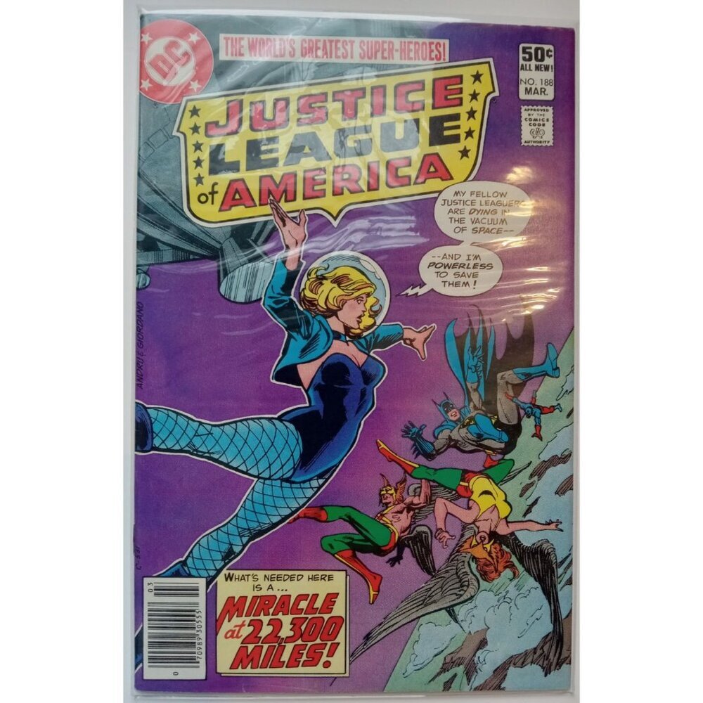 Justice League of America #188 (1960) Gerry Conway Comic Book Bagged/Boarded